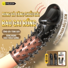 Bộ 2 bao đôn dên đầu khấc gai mềm rung Meleon Dragon Thorn