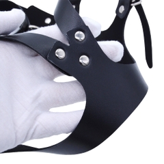Bộ đai da Body Harness nữ kèm còng tay và dây xích cổ