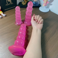 Chuỗi bóng hậu môn Silicon tháp trong suốt mềm dẻo