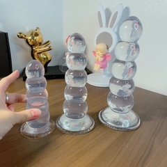 Chuỗi bóng hậu môn Silicon tháp trong suốt mềm dẻo