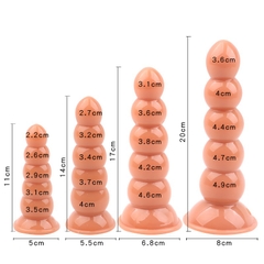 Chuỗi bóng hậu môn Silicon tháp trong suốt mềm dẻo