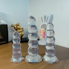 Chuỗi bóng hậu môn Silicon tháp trong suốt mềm dẻo