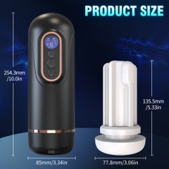 Cốc thủ dâm Doris thụt co bóp rung sưởi ấm phát âm thanh thổn thức