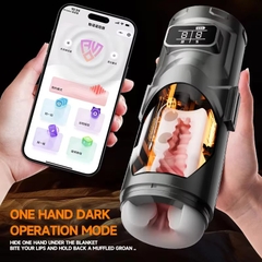 Cốc thủ dâm tự động Warrior Mech Cup rung thụt điều khiển App