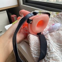 Dildo đeo hông unisex Lovetoy – Rỗng, rung, dây đeo da điều chỉnh thoải mái