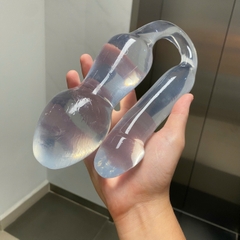 Dildo hai đầu dành cho Les massage điểm G và hậu môn cao cấp