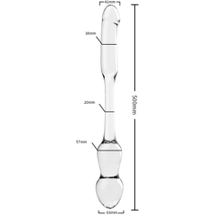 Dildo hai đầu dành cho Les massage điểm G và hậu môn cao cấp