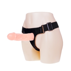 Dương Vật Giả Đeo Hông Baile Jessica Strap On Rỗng Ruột Silicone Có Dây Đai