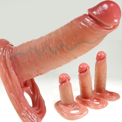 Dương vật giả rỗng ruột Silicon mềm Penis Sleeve đeo tăng kích thước