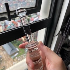 Dương vật giả thủy tinh có tay cầm dài kích thích âm đạo hậu môn