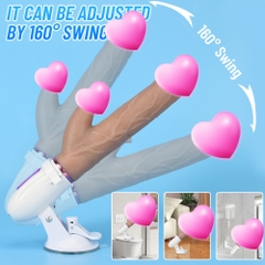 Dương Vật Giả Tự Động 5 trong 1 Bú Liếm Rung Thụt Tỏa Nhiệt 42°C Điều Khiển Từ Xa