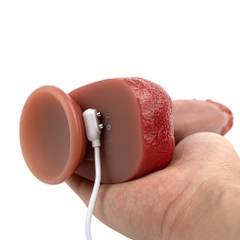 Dương vật giả vòng bi tăng khoái cảm rung thụt phát nhiệt size khủng 22cm điều khiển từ xa