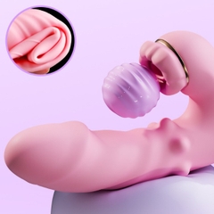 Máy massage cầm tay 9 chế độ bi gai thụt hút tự động sưởi ấm thông minh