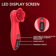 Máy rung hoa hồng Loviss Tona 9 chế độ rung màn hình LED