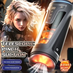 Máy thủ dâm nam siêu cấp rung rên thụt sưởi ấm màn hình LED JIUUY