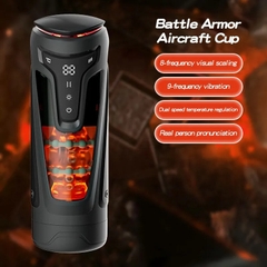 Máy thủ dâm nam siêu cấp rung rên thụt sưởi ấm màn hình LED JIUUY