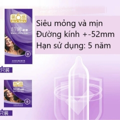 Bao cao su Six Sex Băng Lửa Siêu Mỏng Gân Gai