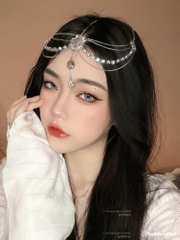 Băng đô công chúa 3 ngọc trang sức đeo đầu