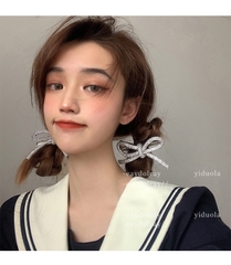 Cài tóc nơ đính đá