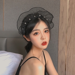 Bờm voan đen ngọc trai