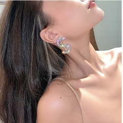Khuyên tai đô la đồng tiền bạc