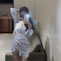 váy lụa trơn