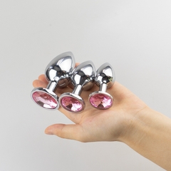 Phích cắm hậu môn trái tim Inox