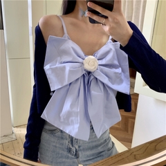 áo croptop màu xanh