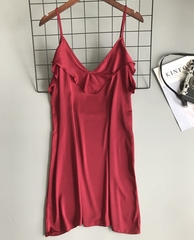 đầm ngủ nữ màu đỏ