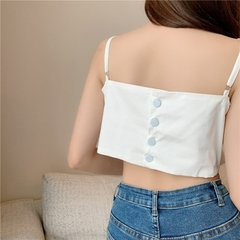 áo croptop đính hoa
