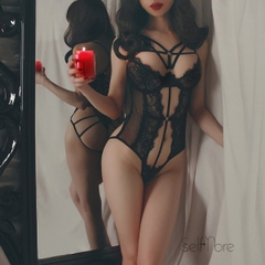 Bodysuit nhiều dây khoét bụng sexy
