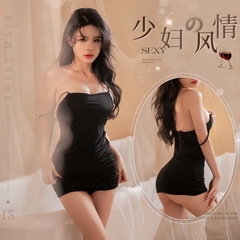 Váy ngủ 2 dây ôm body hở lưng thun