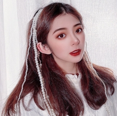 Cài tóc ngọc trai dài băng đô đa năng