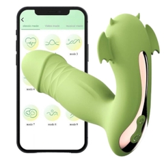 Quần lót rung thụt hút sưởi ấm tai dơi Little Devil Telescopic Wear điều khiển qua app