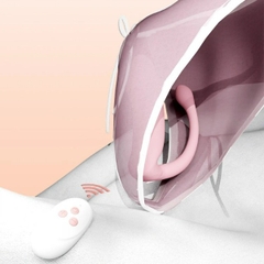 Thiết bị thủ dâm nữ 2 động cơ rung điều khiển từ xa hình dương vật