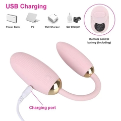 Trứng rung đôi không dây điều khiển từ xa - rung 2 đầu siêu mạnh