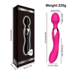 Vibrator 2 Đầu G Spot Clitoral 10 Chế Độ Rung Silicone
