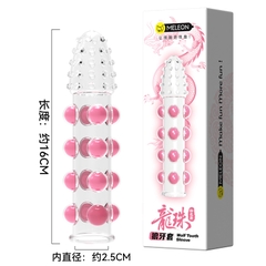 Wolf Tooth Sleeve Bao Cao Su Gai Hạt Ngọc To - Kéo Dài Thời Gian