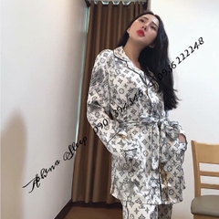 pijama lụa dài