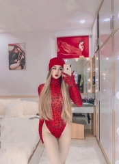 bodysuit màu đỏ