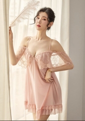 Váy ngủ ren 2 dây tay lỡ
