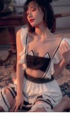 Set ngủ Cosplay hoạt hình giúp việc Tik Tok