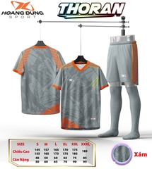 Áo bóng đá không logo HD Thoran