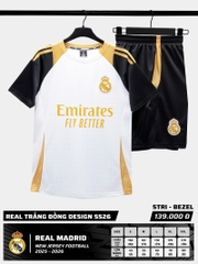 Quần áo bóng đá Real Madrid 2025/26 [Strivend thun mè Poly]