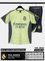 Quần áo bóng đá Real Madrid 2025/26 [Strivend thun mè Poly]
