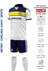 Áo bóng đá có cổ Retro Chelsea Samsung 2011/12 [Thun Mè Hàn Quốc]