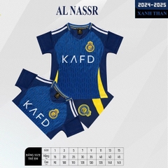 Quần áo bóng đá trẻ em Ronaldo AL Nassr 2024
