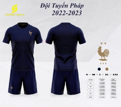 Áo đội tuyển Pháp World Cup 2022 - Xanh Đen
