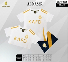 Quần áo bóng đá trẻ em Ronaldo AL Nassr 2024