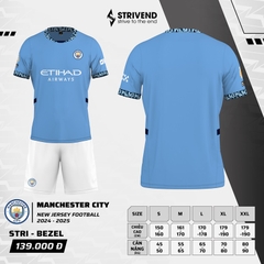 Quần áo bóng đá Strivend Man city 2024/25 [thun mè Poly]